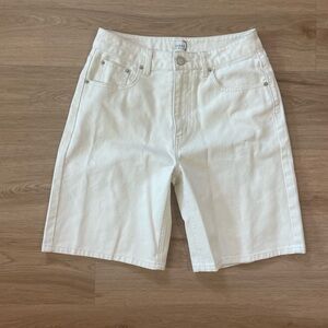 NWT DISSH Cream Bermuda Denim Shorts